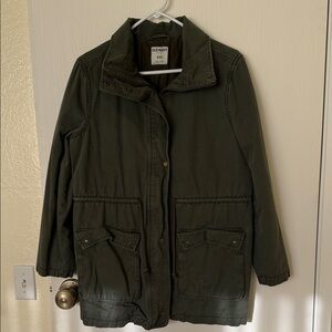 Old Navy Women's Dark Green Utility Jacket size M